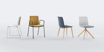 AIRA - Sled base upholstered chair by Ares Line - view 3